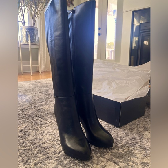 Black Nine West Boots BNWB Size 7.5 - Picture 1 of 6